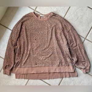 Z Supply Brown Star Sweater